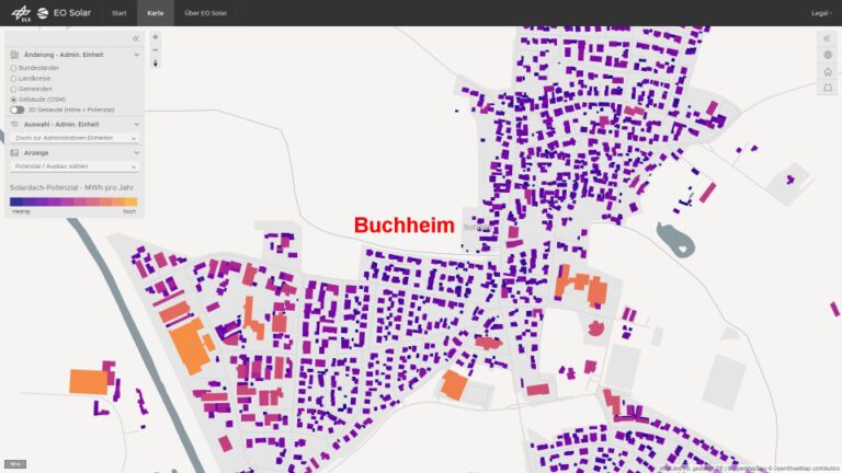PV-Potential der Gebäude in March-Buchheim