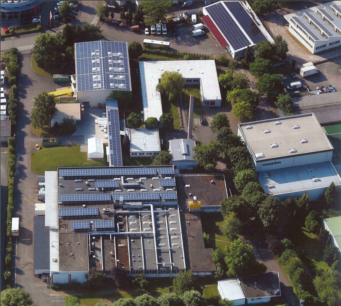 Luftaufnahme: Allos-Werk Freiburg